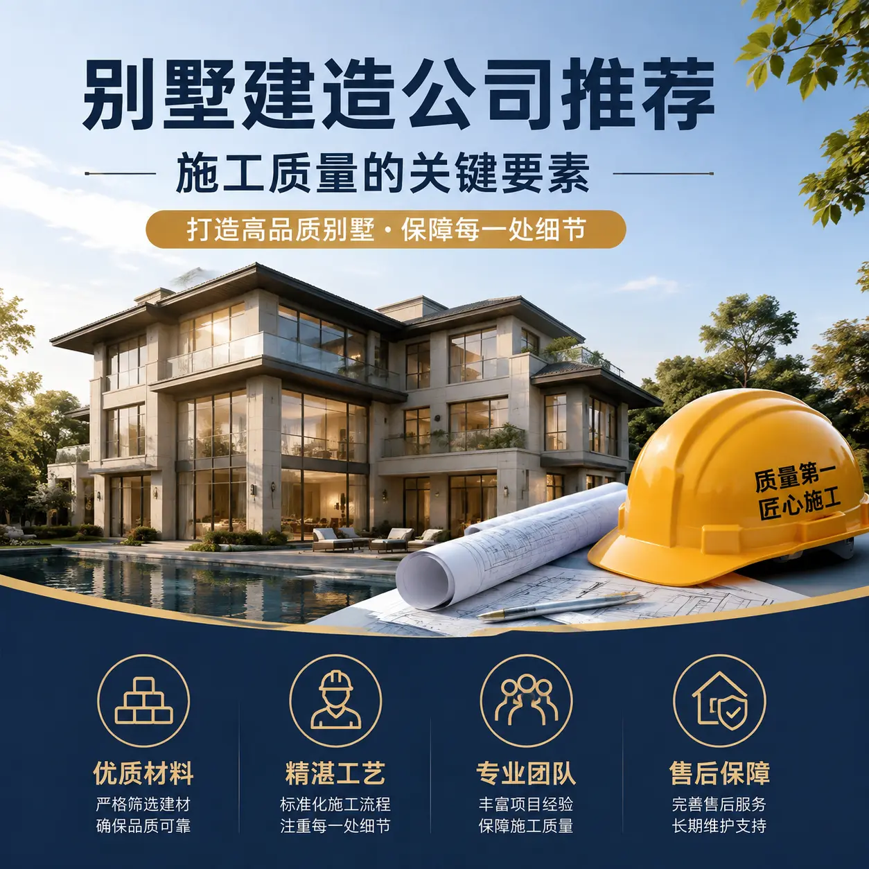 别墅建造公司推荐: 云岩 施工质量的关键要素