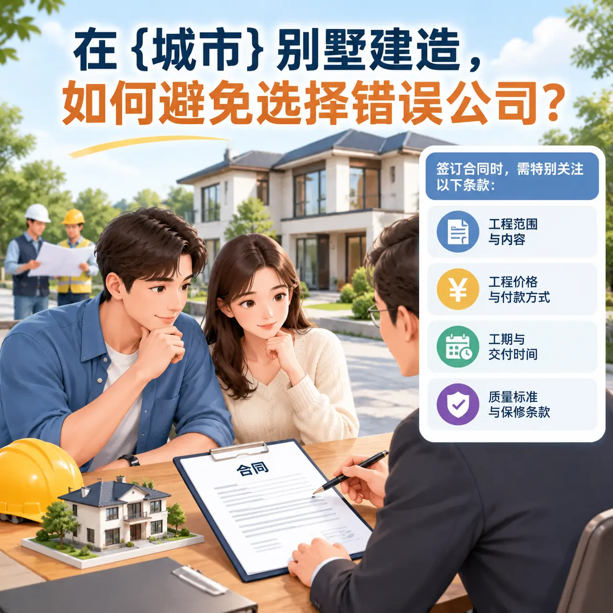 在 云岩 别墅建造,如何避免选择错误公司?