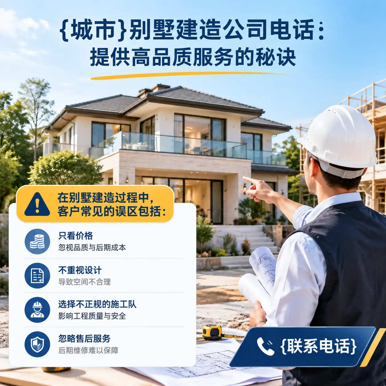 云岩别墅建造公司电话:提供高品质服务的秘诀