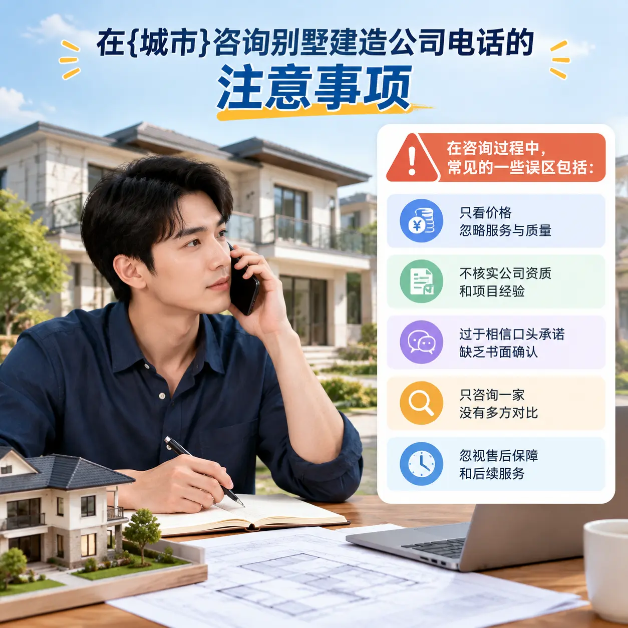 在云岩咨询别墅建造公司电话的注意事项