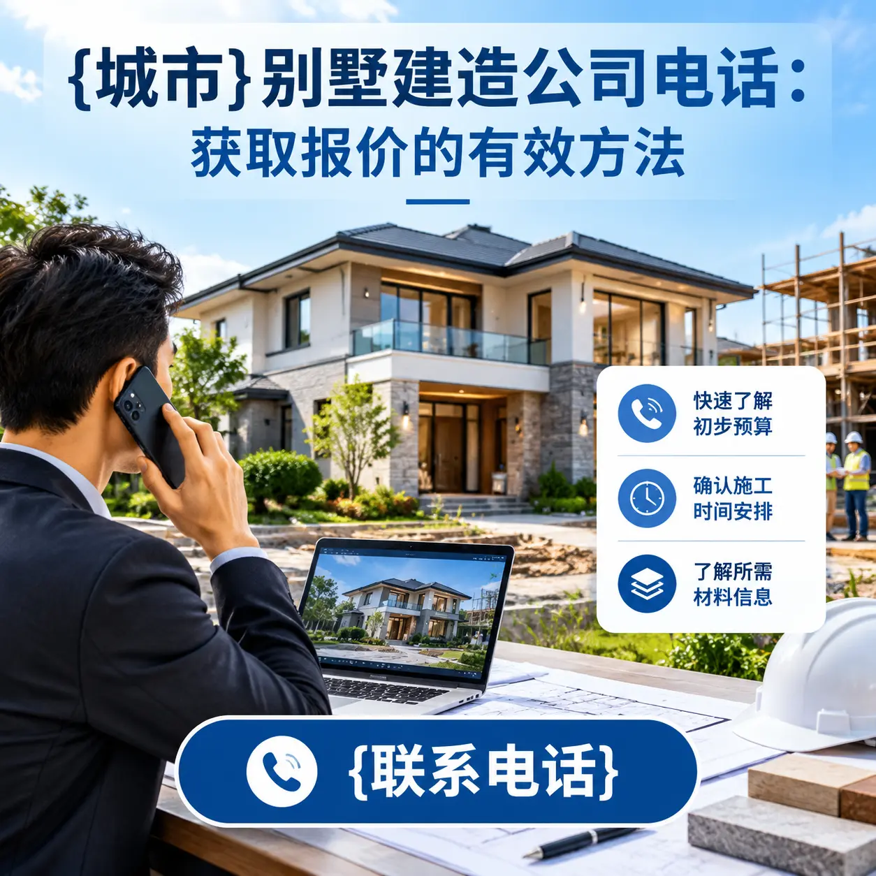 云岩别墅建造公司电话:获取报价的有效方法